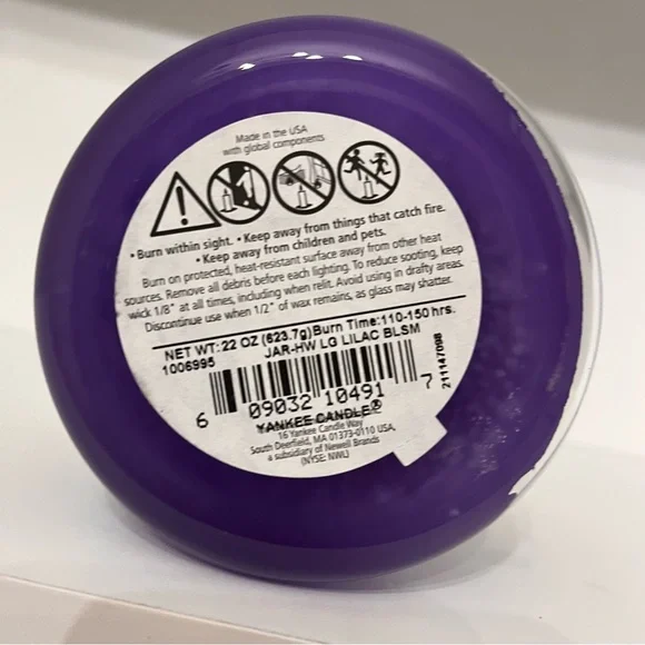 Yankee Candle 22oz Lilac Blossoms Purple Floral Candle - Picture 2 of 5